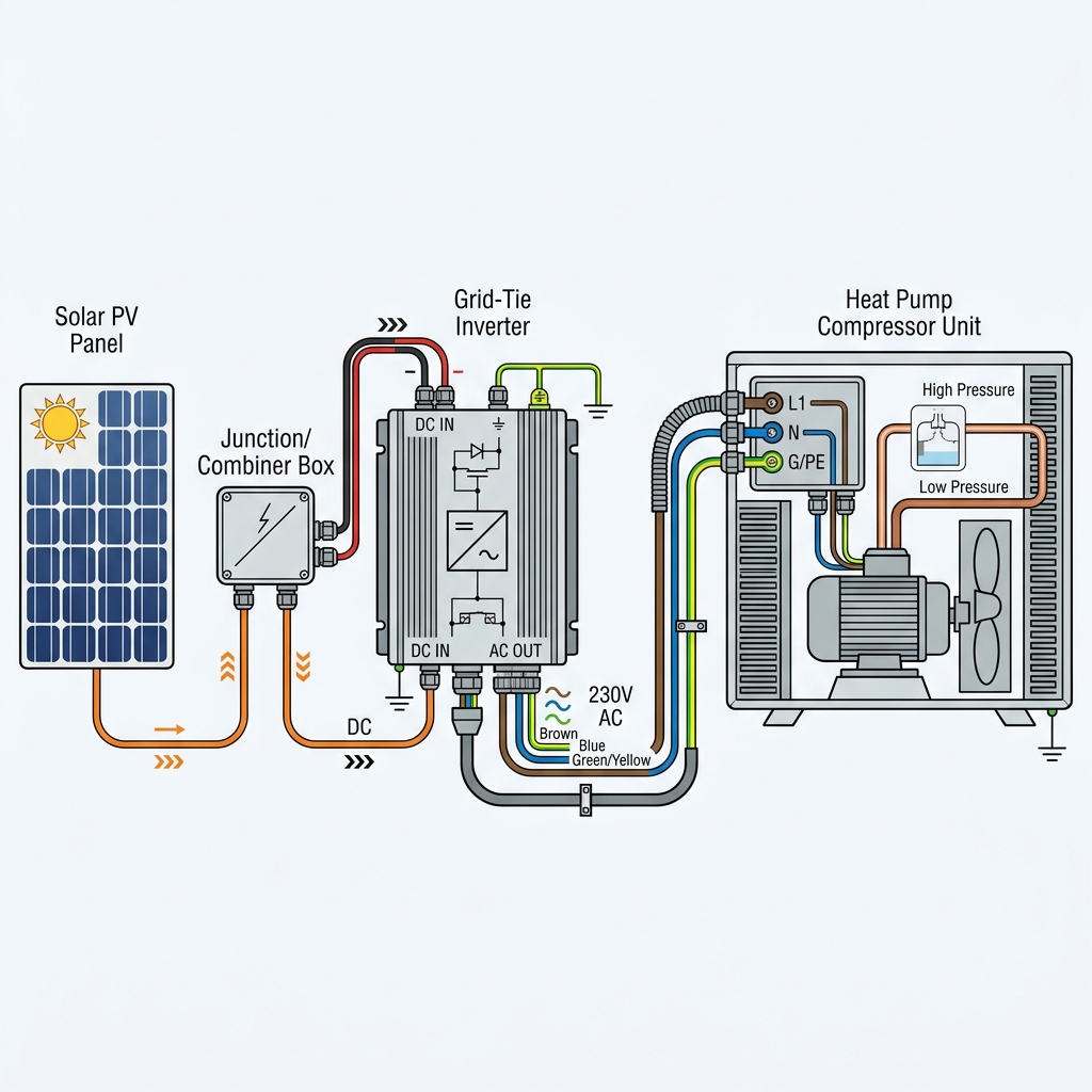 Wärmepumpe mit Solarstrom betreiben: So funktioniert's technisch